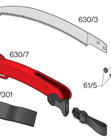 FELCO 630 Ferăstrău cu lamă curbată 33 cm