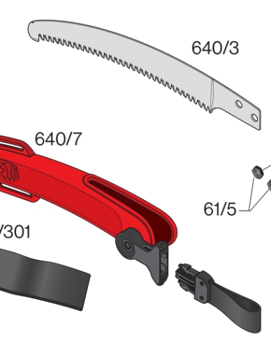 Ferăstrău cu lamă curbă FELCO 640 (27cm)