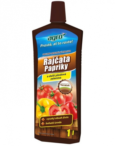 Agro îngrășământ organic-mineral pentru roșii și ardei 1l