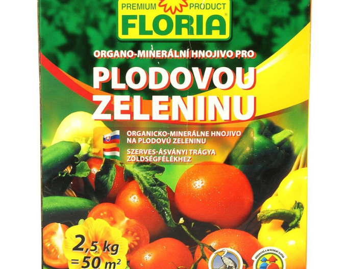 FLORIA Organic - îngrășământ mineral pentru legume fructe 2,5kg