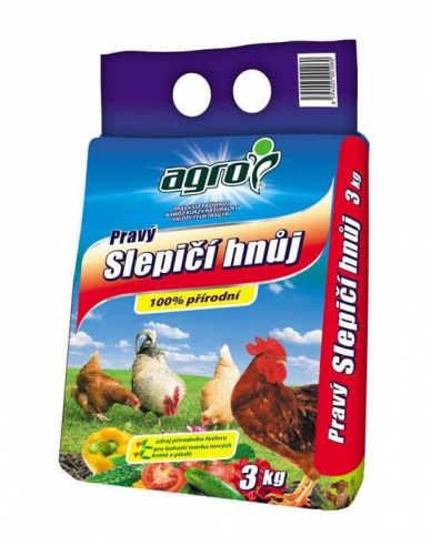 AGRO Gunoi de grajd de pui autentic 3 kg