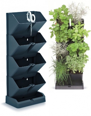 Ghivece verticale cu foarfece MINI CASCADE IO1W200 antracit