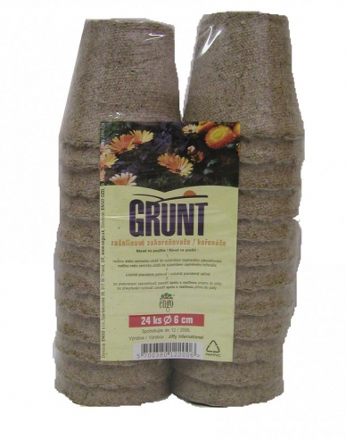 Grunt - Rădăcini de turbă 24pcs diametru 6cm