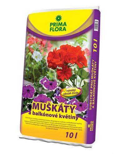 PRIMAFLORA Substrat pentru geranium și flori de balcon 10l