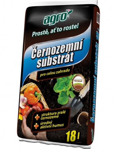 AGRO Substrat de sol negru pentru grădină 18l