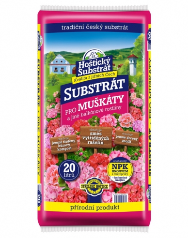 Hoštický Substrat pentru geranium și flori de balcon 20l