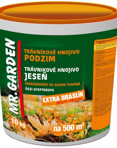 Mr. Garden Îngrășământ pentru gazon toamnă găleată de 10 kg