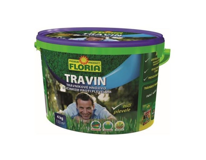 Floria Îngrășământ pentru gazon Travin găleată de 4 kg