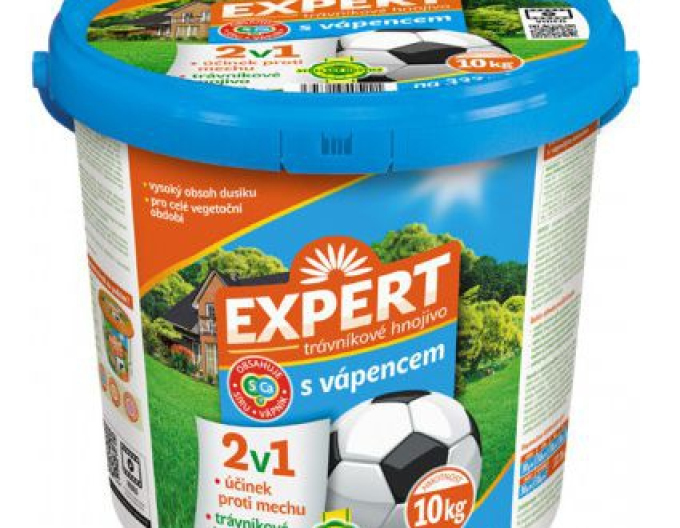 Expert 2in1 Îngrășământ pentru gazon cu calcar 10kg